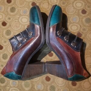 L'artiste By Spring Step Blueberry High Heel Bootie Boots Women's Size 41 9.5 10